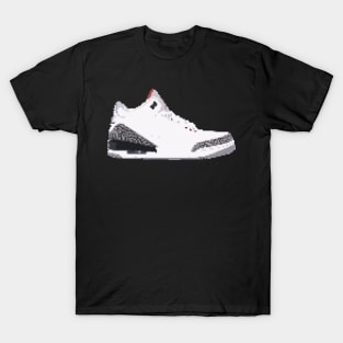 AIR JORDAN III RETRO PIXELATED ART SHOE COLLECTION T-Shirt